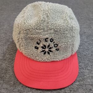 REI Co-operative Boys Cap One Size Gray Red Norwell Sherpa Hat Polyester New